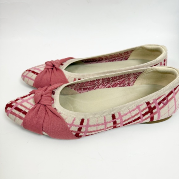 Vivaia Almond Toe Knotted Multi Colored Flats Size 40 - Picture 4 of 6